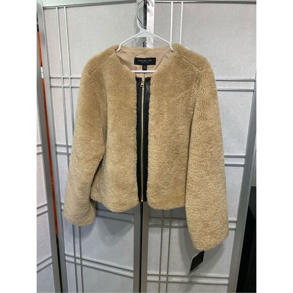 Marc New York faux fur full zip closure jacket size XL NWT - Picture 2 of 8